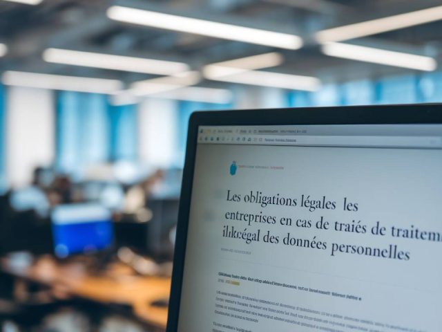 Les obligations légales des entreprises en cas de traitement illégal des données personnelles