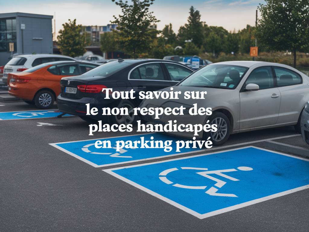 Tout savoir sur le non-respect des places handicapés en parking privé