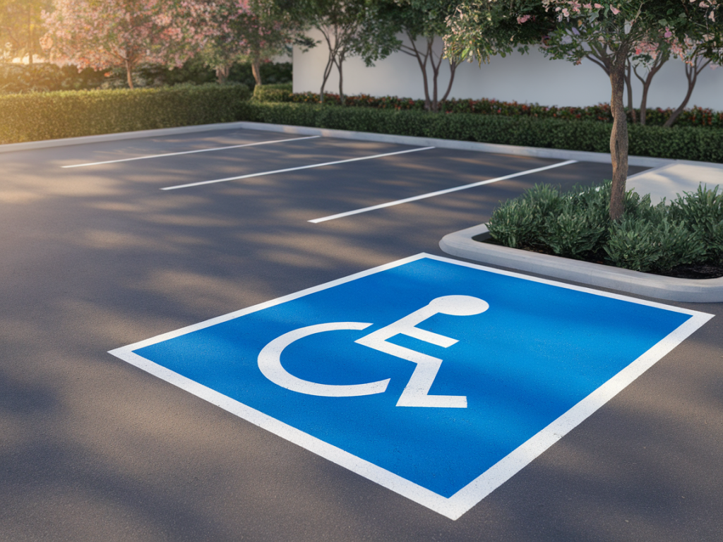 Quelle est la réglementation applicable aux places handicapées en parking privé ?